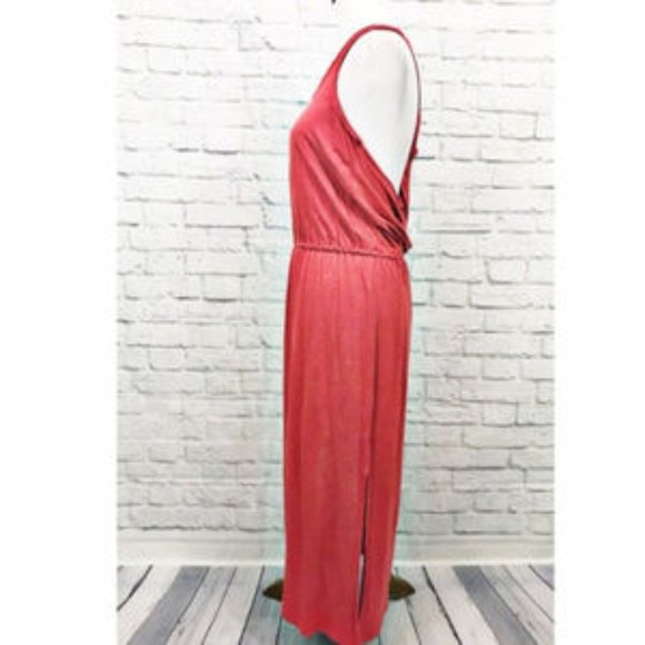 Olive + Oak Emily Dress Dark Coral Size M - Picture 5 of 8